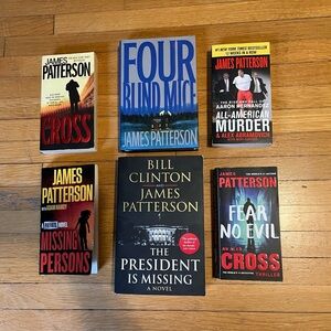 6 James Patterson Books